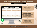 PLR Christmas Gift Tracker Google Sheets Template with Resell Rights