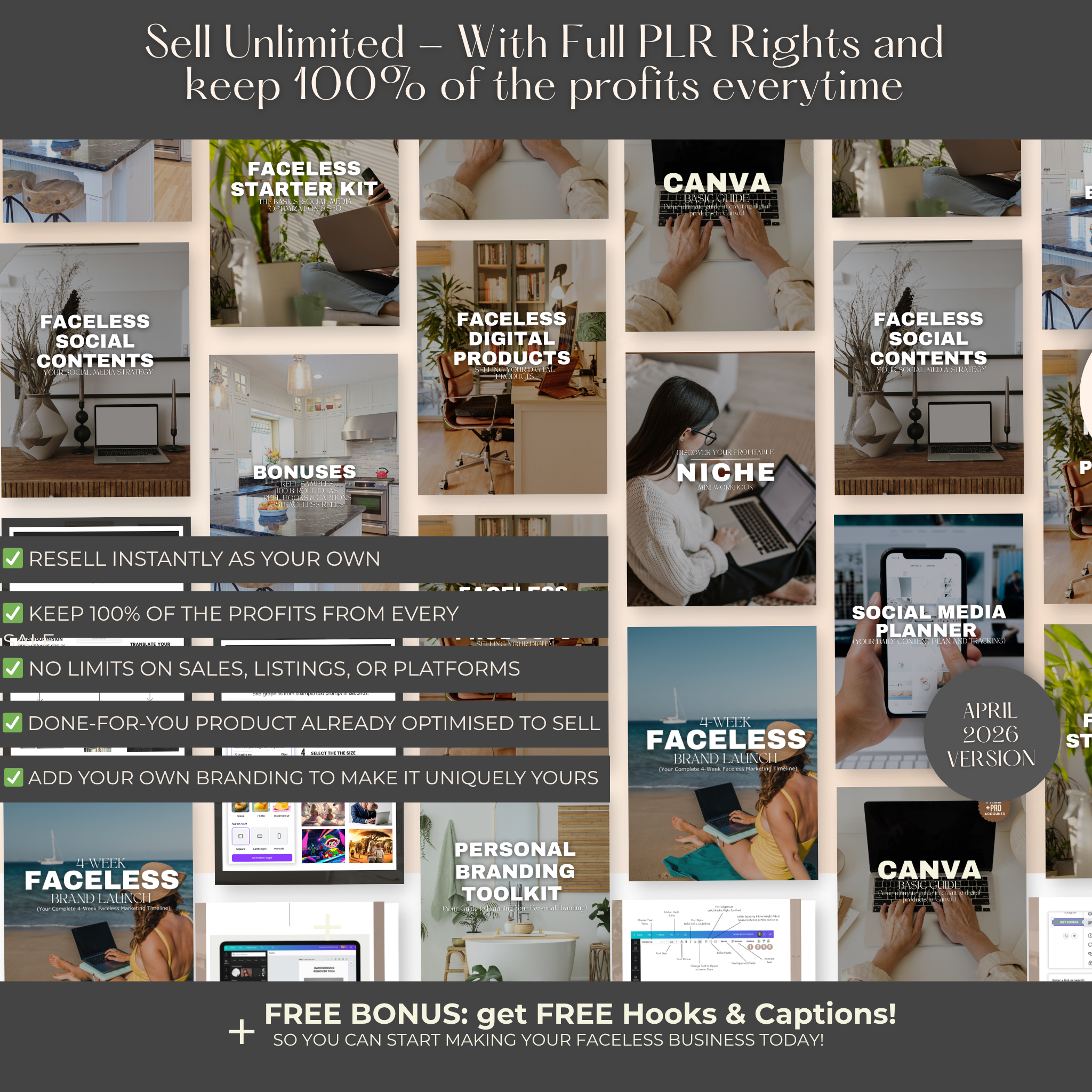 Faceless Digital Business Starter Toolkit Bundle