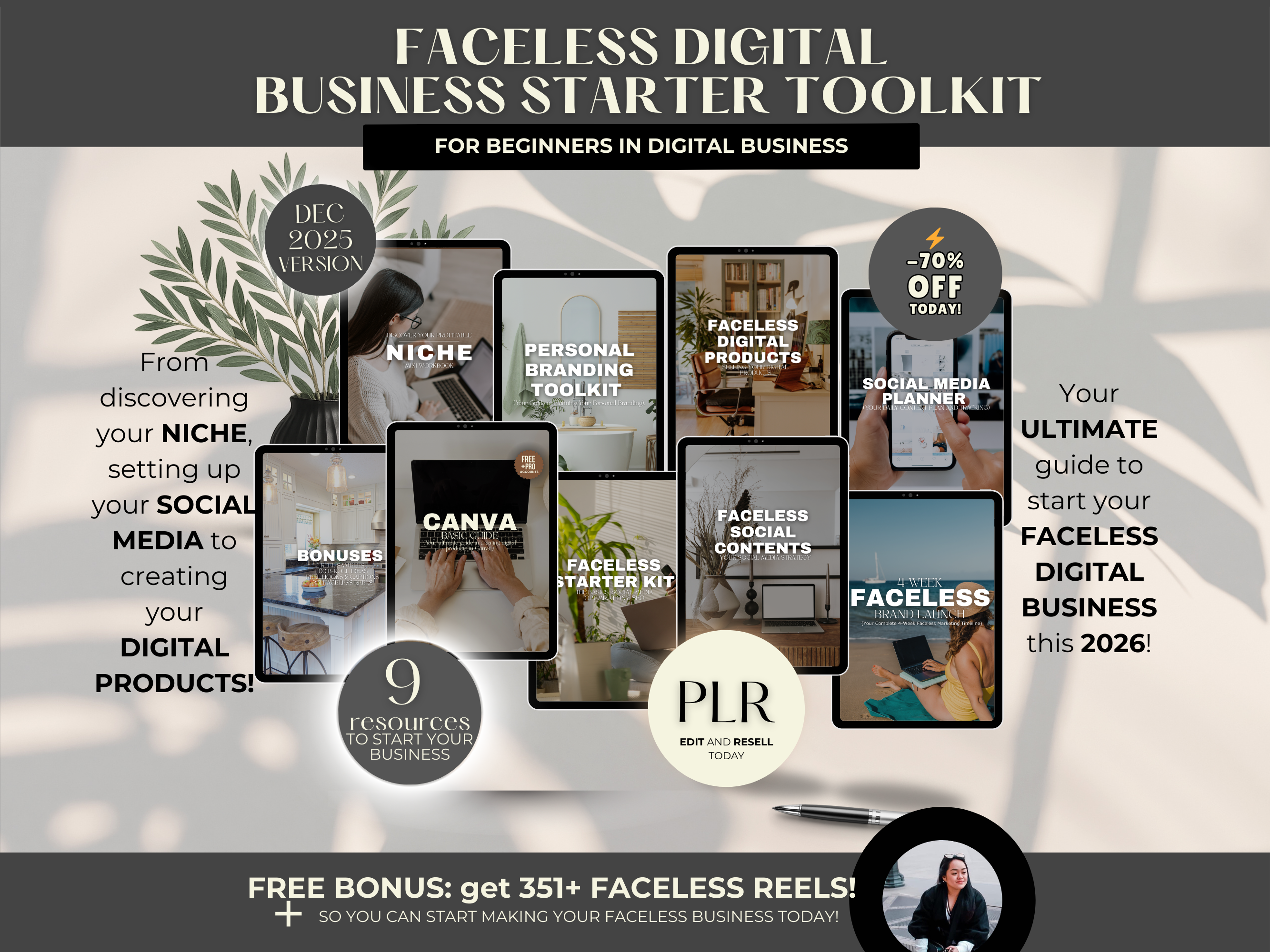 Faceless Digital Business Starter Toolkit Bundle