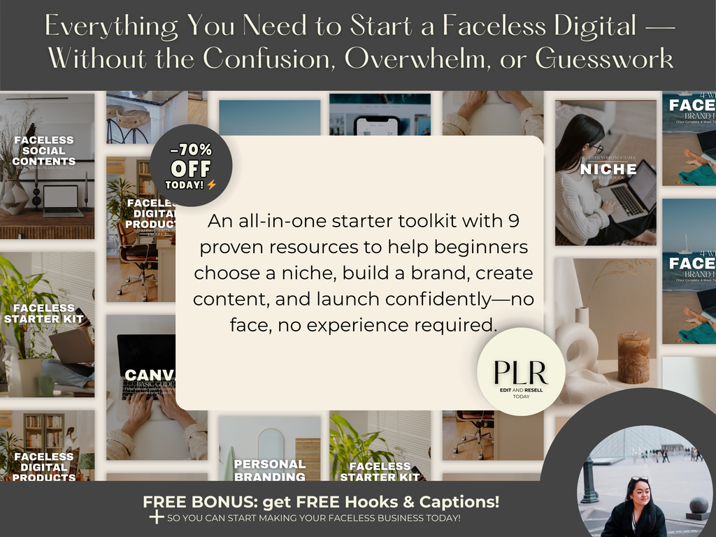 Faceless Digital Business Starter Toolkit Bundle