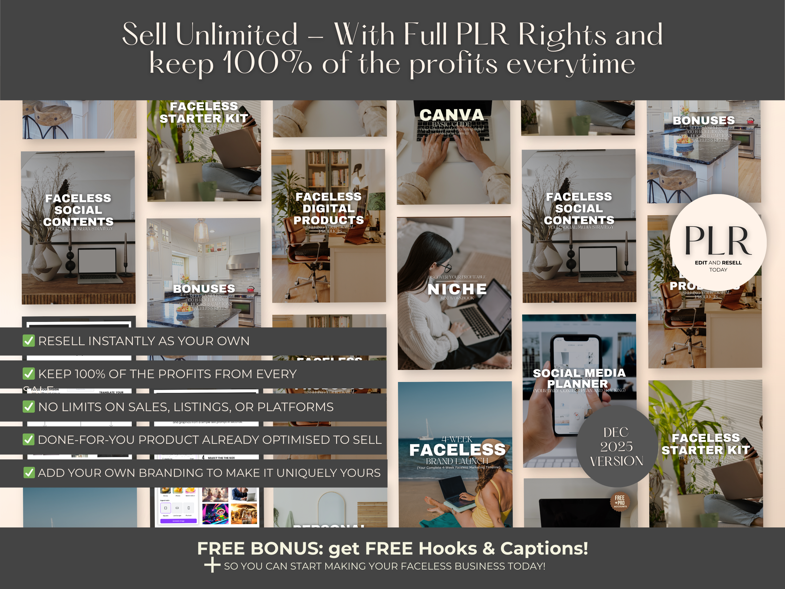 Faceless Digital Business Starter Toolkit Bundle