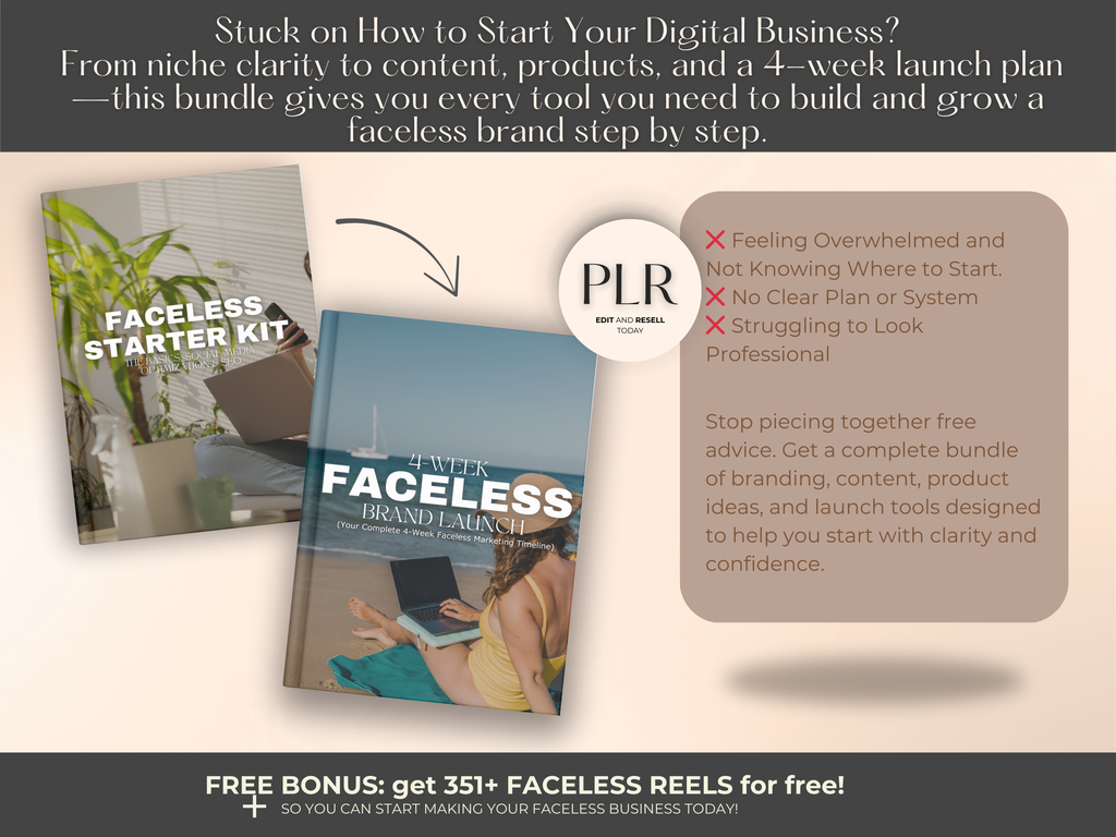 Faceless Digital Business Starter Toolkit Bundle