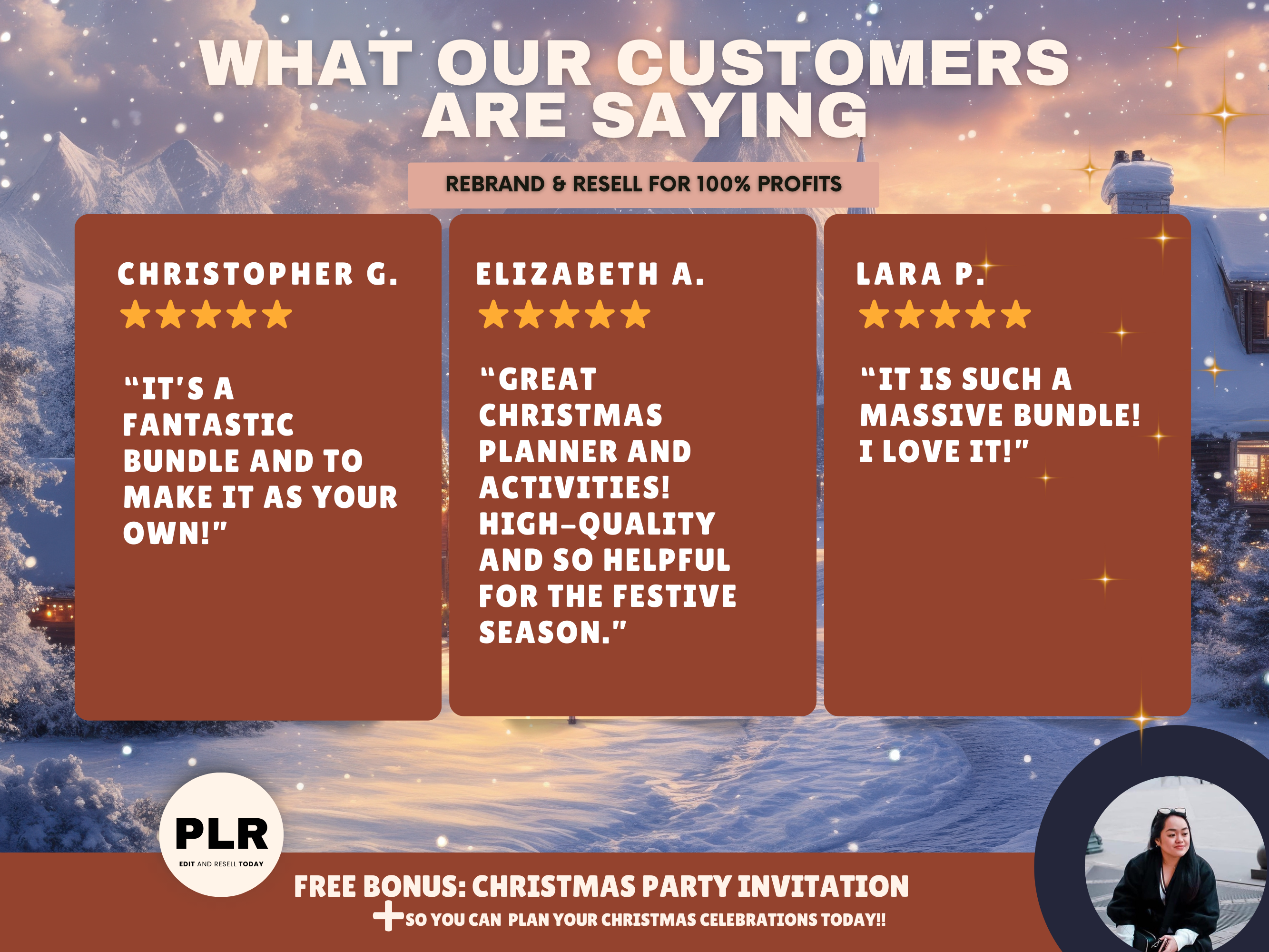 Family Christmas Activity Bundle Printable Templates PLR