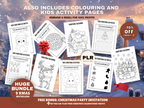 Family Christmas Activity Bundle Printable Templates PLR