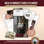Wealth Mindset Planner Canva Templates With PLR Rights