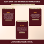 Wealth Mindset Planner Canva Templates With PLR Rights