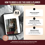 Wealth Mindset Planner Canva Templates With PLR Rights