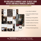 Wealth Mindset Planner Canva Templates With PLR Rights
